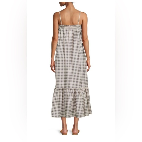 WeWoreWhat Smocked gingham Midi Dress NWT Size Small - Picture 2 of 7